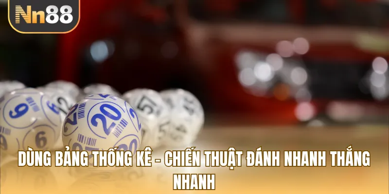 Dùng bảng thống kê - Chiến thuật đánh nhanh thắng nhanh